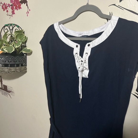 Vintage Tommy Hilfiger Navy Blue & White Dress - Picture 8 of 8